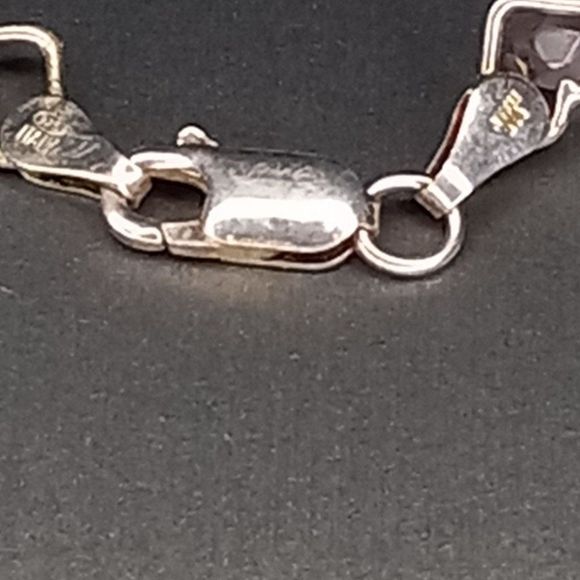 IJC Italy 925 Silver Lilac Beaded Bracelet, Necklace Set Bridal‎ Formal Prom - Picture 5 of 9